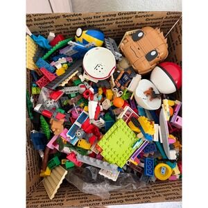 14lb Bulk Building Bricks Lot LEGO Mega Bloks Pokemon MOSTLY UNBRANDED